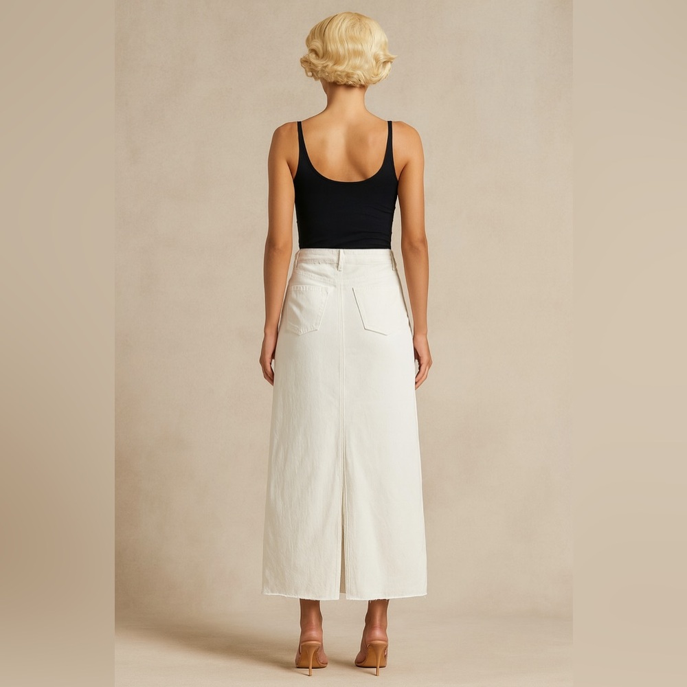 Oat New York Cream Maxi Skirt - Picture 2 of 16